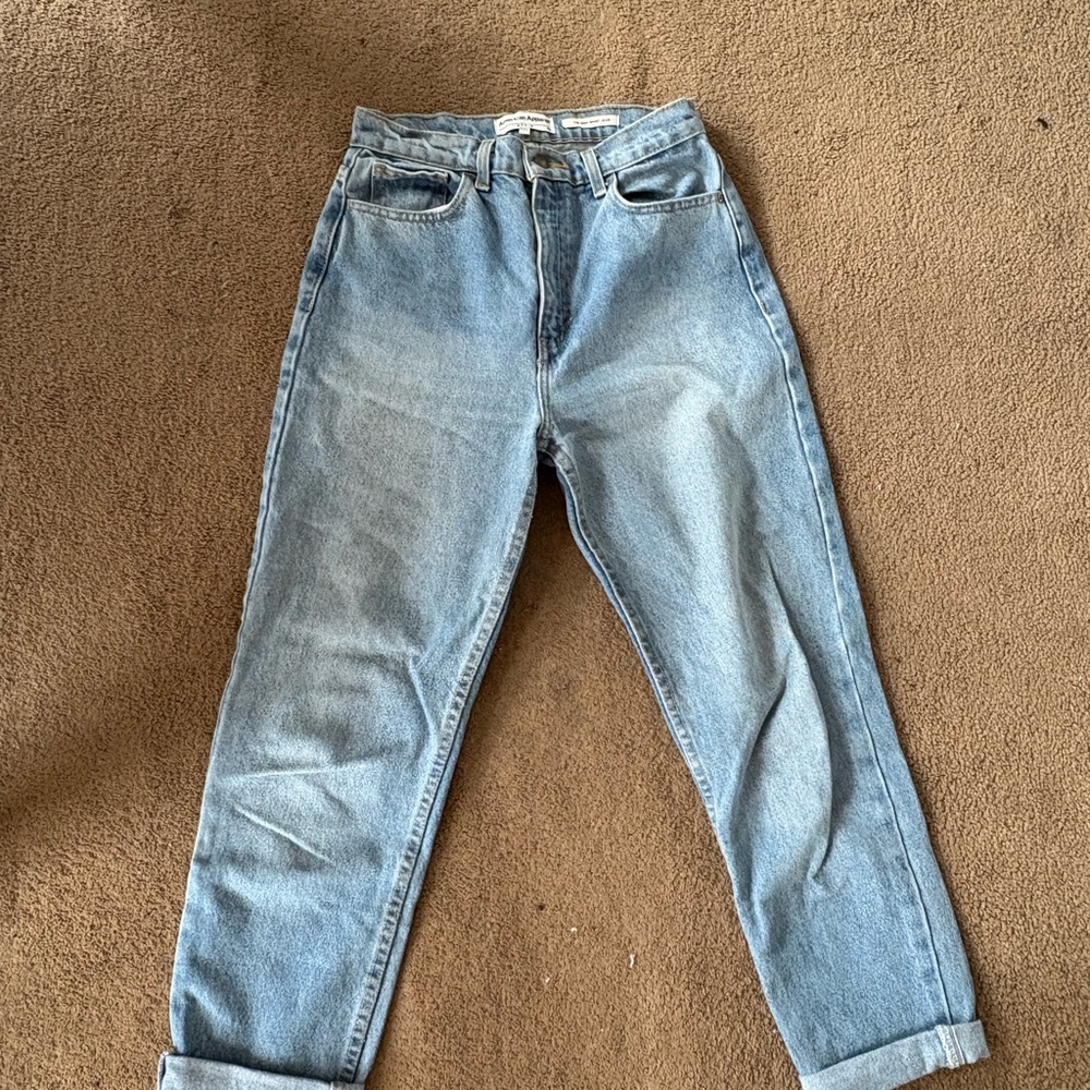 American Apparel Blue Boyfriend Jeans Relaxed Fit